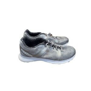 Reebok Running Shoes Sneakers Gray Smooth Fuse Technology‎ Memory Foam Insoles 9